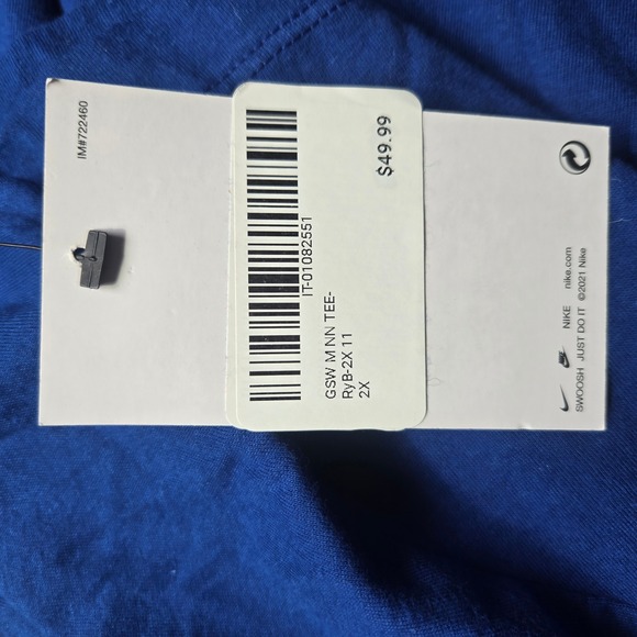 Nike The Nike Tee XXL Golden State Warriors NBA T Shirt Blue Mens Thompson #11 - Picture 5 of 6